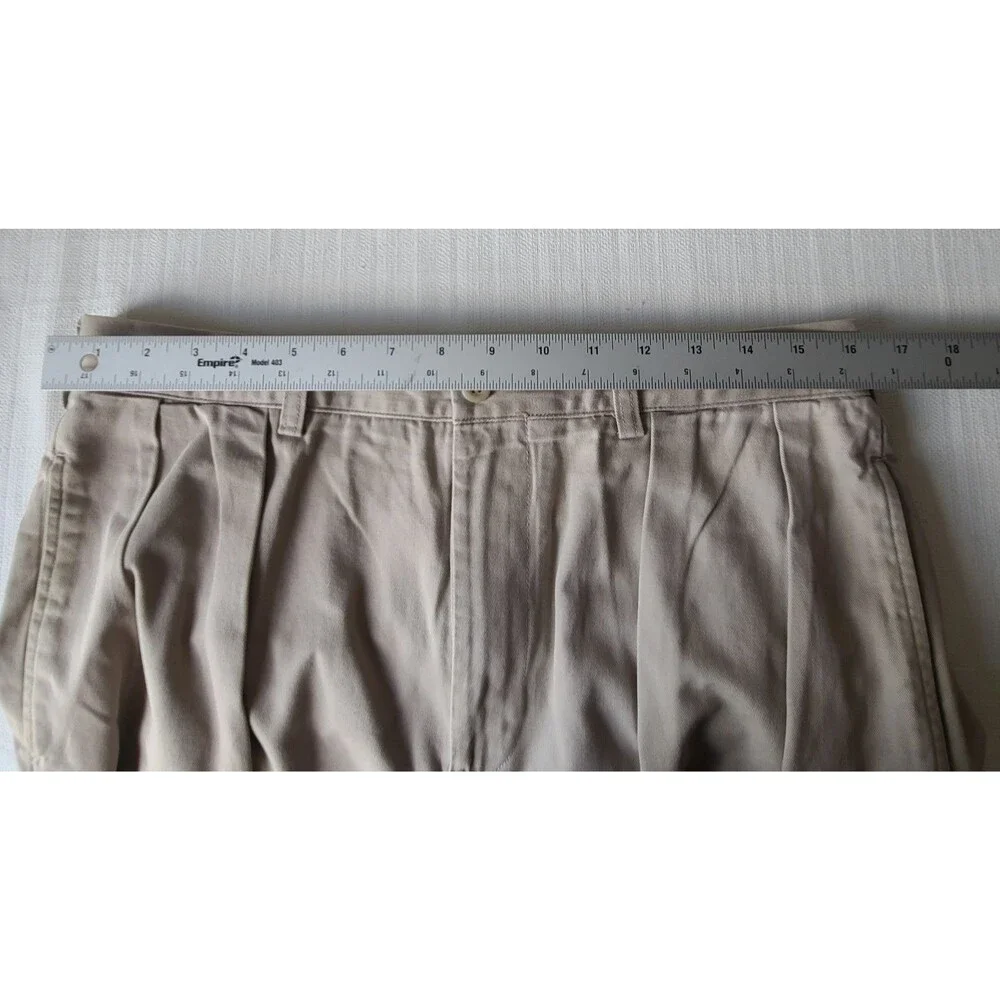 Polo Ralph Lauren Pants Men's 34X30 Beige Chino Classic Pleated Khaki